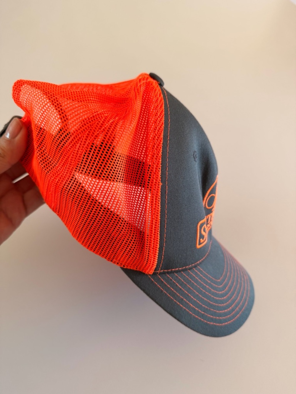 Southwind Plantation Trucker Mesh Hat, Orange and Grey - Picture 3 of 10